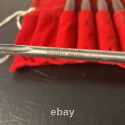 VTG LOT Of 8 Record Power HHS Standard Woodturning Chisels Woodworking Set HTF