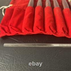 VTG LOT Of 8 Record Power HHS Standard Woodturning Chisels Woodworking Set HTF