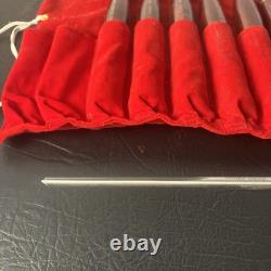 VTG LOT Of 8 Record Power HHS Standard Woodturning Chisels Woodworking Set HTF