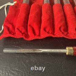 VTG LOT Of 8 Record Power HHS Standard Woodturning Chisels Woodworking Set HTF
