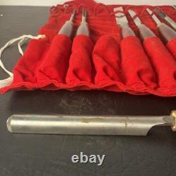 VTG LOT Of 8 Record Power HHS Standard Woodturning Chisels Woodworking Set HTF