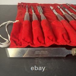 VTG LOT Of 8 Record Power HHS Standard Woodturning Chisels Woodworking Set HTF