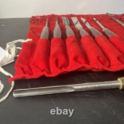 VTG LOT Of 8 Record Power HHS Standard Woodturning Chisels Woodworking Set HTF