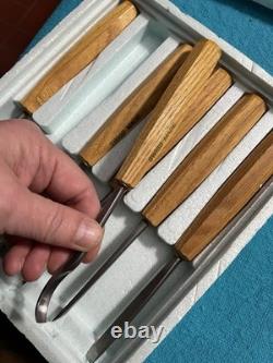 VTG Pfeil Swiss Made Wood Carving Tool Set -6 Pc Beginner Chisel Set NOS withBox
