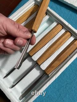 VTG Pfeil Swiss Made Wood Carving Tool Set -6 Pc Beginner Chisel Set NOS withBox