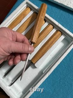 VTG Pfeil Swiss Made Wood Carving Tool Set -6 Pc Beginner Chisel Set NOS withBox