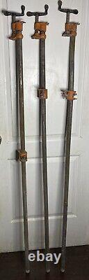 VTG Pony/Jorgensen 60in Woodworking Cast Iron Pipe Clamps Made in USA