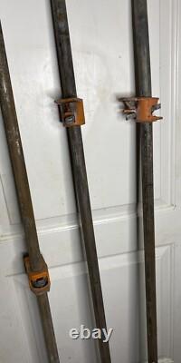 VTG Pony/Jorgensen 60in Woodworking Cast Iron Pipe Clamps Made in USA