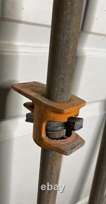 VTG Pony/Jorgensen 60in Woodworking Cast Iron Pipe Clamps Made in USA
