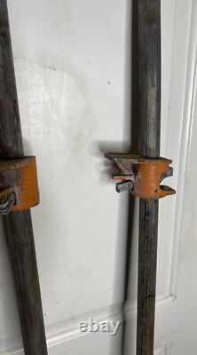 VTG Pony/Jorgensen 60in Woodworking Cast Iron Pipe Clamps Made in USA