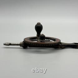 VTG RARE Whitney's by TOWER & LYON Eggbeater Hand Drill Woodworking Tool