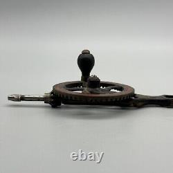 VTG RARE Whitney's by TOWER & LYON Eggbeater Hand Drill Woodworking Tool