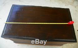 Victorian Vintage Wooden Tool Box Chest 37 x 21 Carpenter Woodworker. 1800s