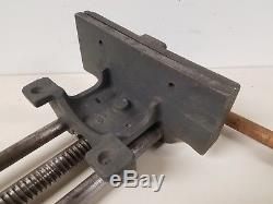 Vintage 10 Wood Working Bench Vise with Quick Release W10 Desmond Stephan MFG CO