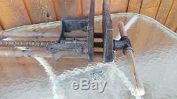 Vintage 1913 Richards WILCOX 10 Woodworking Table Bench Vise Cast Iron Clamp