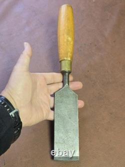 Vintage 2 Woodworking Chisel With Boxwood Handle