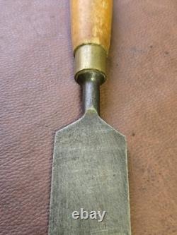 Vintage 2 Woodworking Chisel With Boxwood Handle