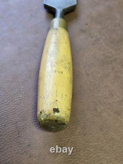 Vintage 2 Woodworking Chisel With Boxwood Handle