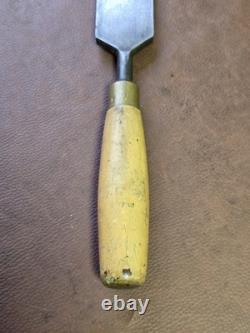 Vintage 2 Woodworking Chisel With Boxwood Handle