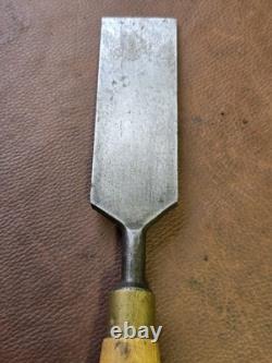 Vintage 2 Woodworking Chisel With Boxwood Handle