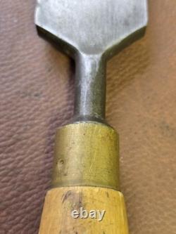 Vintage 2 Woodworking Chisel With Boxwood Handle