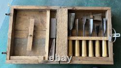Vintage 6 pcs Ulmia W Germany Woodworking Chisels 14'' x2'