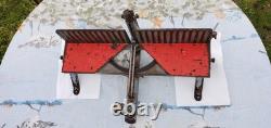 Vintage Adjustable Miter Box with Saw USA Made Woodworking Tool Estate Find
