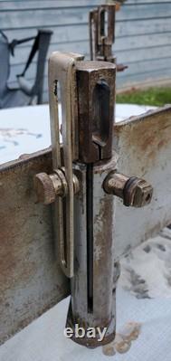 Vintage Adjustable Miter Box with Saw USA Made Woodworking Tool Estate Find