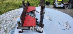 Vintage Adjustable Miter Box with Saw USA Made Woodworking Tool Estate Find