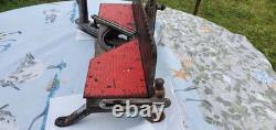 Vintage Adjustable Miter Box with Saw USA Made Woodworking Tool Estate Find
