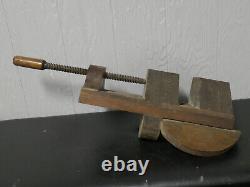 Vintage Antique Carpenter's Wood Clamp/vise/mitre Jack