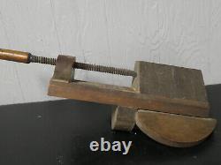 Vintage Antique Carpenter's Wood Clamp/vise/mitre Jack