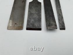 Vintage Antique Lot Of 4 Buck Bros Woodworking Chisels