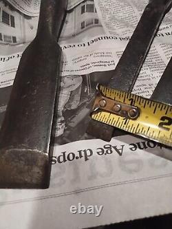 Vintage Antique Lot Of Wood Working Chisels