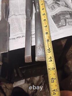 Vintage Antique Lot Of Wood Working Chisels