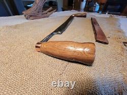 Vintage Antique PEXTO Draw Knife Large 14 Barnwood Handles EXC