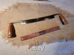 Vintage Antique PEXTO Draw Knife Large 14 Barnwood Handles EXC