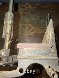 Vintage Antique Stanley No. 242 Cast Iron Mitre Box