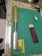Vintage Antique Timber 2 Framing Slick Chisel Woodworking With Leather Sheath