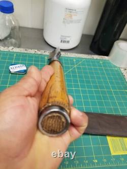 Vintage Antique Timber 2 Framing Slick Chisel Woodworking With Leather Sheath