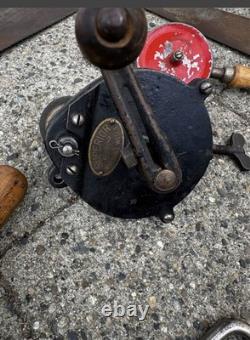 Vintage Antique Woodworking Tool Lot- Disston, Palmgren, Sargent, plane, drill, saw
