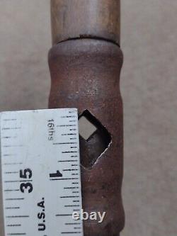 Vintage BF Williams Adjustable Auger Bit T Handle Wood Handles Grips Woodworking