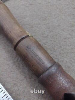 Vintage BF Williams Adjustable Auger Bit T Handle Wood Handles Grips Woodworking