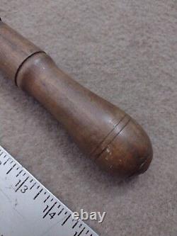 Vintage BF Williams Adjustable Auger Bit T Handle Wood Handles Grips Woodworking