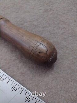 Vintage BF Williams Adjustable Auger Bit T Handle Wood Handles Grips Woodworking