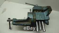 Vintage Bench Vice Swivel Carpenters Woodwork Hobby Clamp P&b Tools