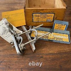 Vintage Boxed Record 050A Combination Plane England. 1940s. Excellent Condition