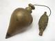 Vintage Brass Classic Turnip Plumb Bob Level Wood Working Tool withSteel Tip