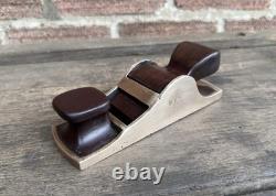 Vintage Brass & Rosewood Chariot Plane Woodworking Old Tool