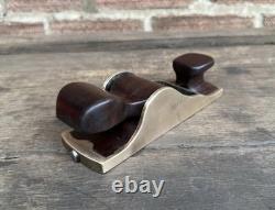 Vintage Brass & Rosewood Chariot Plane Woodworking Old Tool
